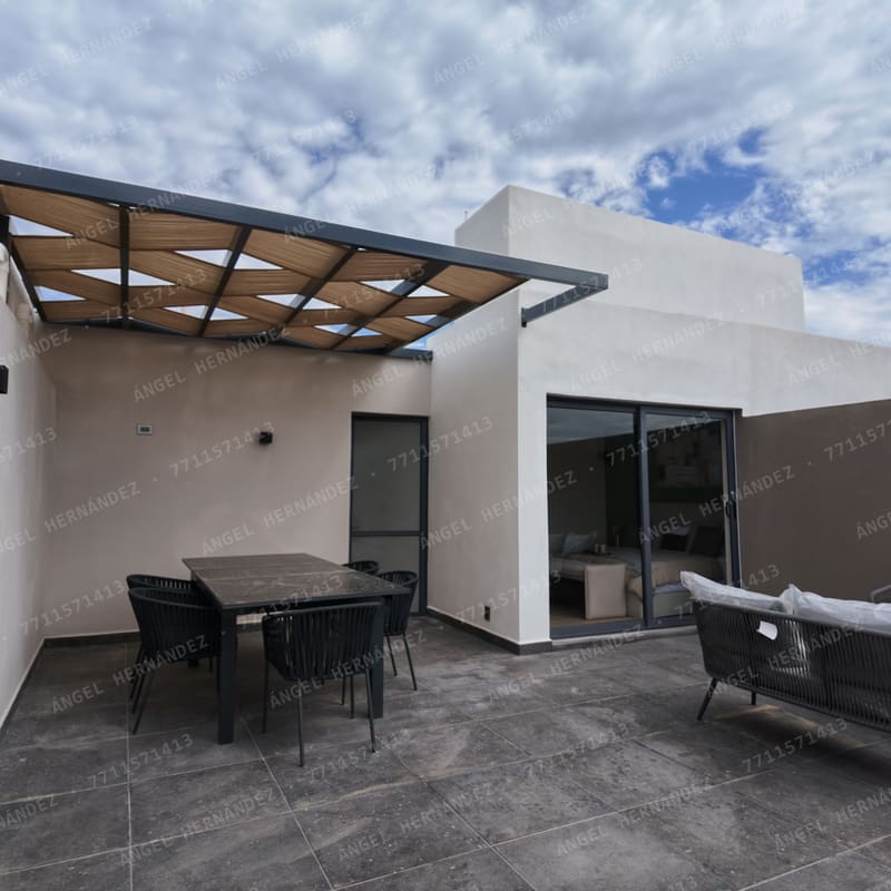 Terraza panorámica roof garden en tercer nivel de Creta Rooftop